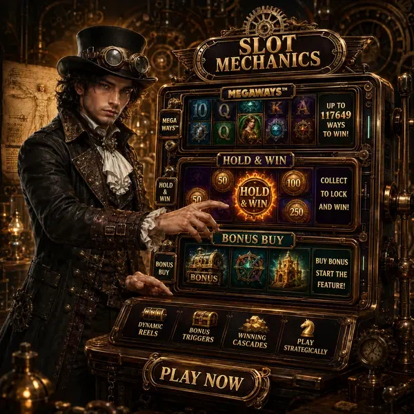 Giovane Da Vinci scopre meccaniche slot innovative all'officina steampunk VinciSpin